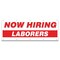 Signmission Now Hiring Laborers Banner Apply Inside Accepting Application Single Sided B-120-30265 - alternate 1